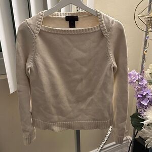 Ralph Lauren Cream Women's Crew Neck Sweater